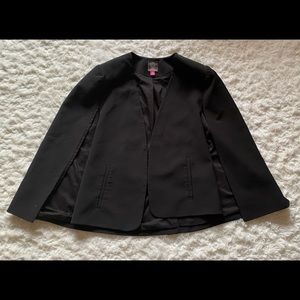 Vince Camuto - Milano Twill Open Front Cape Jacket